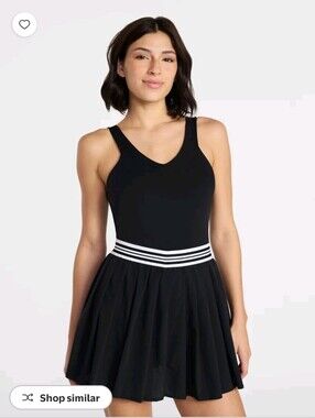 Avia Womens Tennis Dress with Pleated Skort